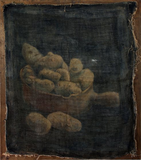Francoise Stoop - Stilleven met Aardappels Vertikaal. Van Gogh, Benner en Nu